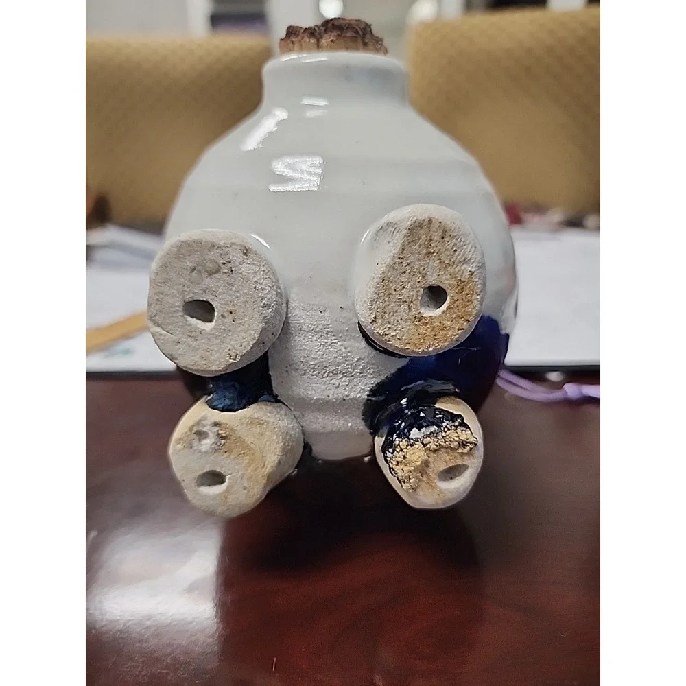 WHIMSICAL PIGGY‎ BANK WITH WESTERN HAT MULTICOLORED EXELCENT CONDITION